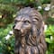 Glitzhome® 36.25" Oversized MGO Guardian Sitting Lion Garden Statue